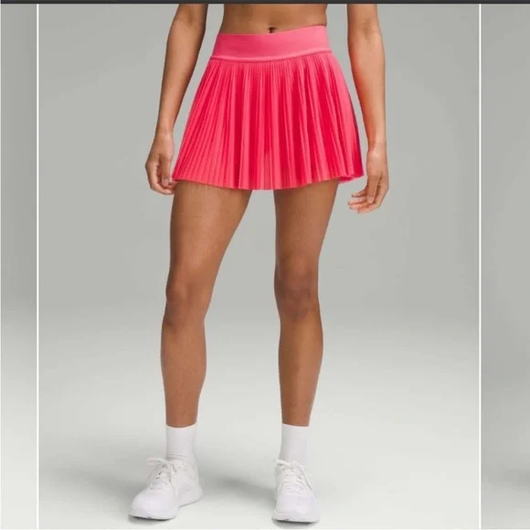 LULULEMON Mesh Pleats Mid-Rise Mini Tennis Skirt
Lip Gloss Pink sz 4 - Picture 1 of 8